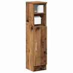 vidaXL Badkamerkast met rolhouder 20,5x22x90 cm oud, Verzenden, Nieuw, (Half)hoge kast