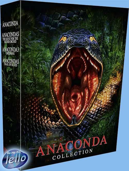 Blu-ray: Anaconda Collection, L.E. (1997-2009) UK niet NLO, Cd's en Dvd's, Blu-ray, Nieuw in verpakking, Boxset, Actie, Ophalen of Verzenden