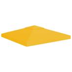 vidaXL Prieeldak 2-laags 310 g/m² 3x3 m geel, Verzenden, Nieuw