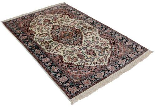 Originele Kasjmierzijde tapijt - Vloerkleed - 193 cm - 126, Huis en Inrichting, Stoffering | Tapijten en Kleden
