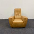 design Fauteuil Label Longa van Gerard van den Berg, beige, Huis en Inrichting, Stoelen, Ophalen of Verzenden, Gebruikt, Leer