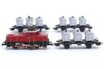 MARKLIN 2874 GUTERZUG BR E63 MIT 3 BEHALTERTRAGWAGEN HO, Verzenden, Nieuw