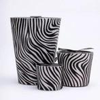 Victoria with love - Hairy zebra zwart, Huis en Inrichting, Woonaccessoires | Kandelaars en Kaarsen, Ophalen of Verzenden, Nieuw