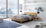 Waterbed Ancona massief eiken 140x200, Verzenden, Nieuw, Tweepersoons, Gestabiliseerd