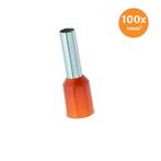 Adereindhuls Geïsoleerd 4mm² Oranje 100 stuks, Ophalen of Verzenden, Nieuw