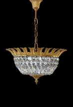 Plafondlamp - brons, kristal, Nieuw