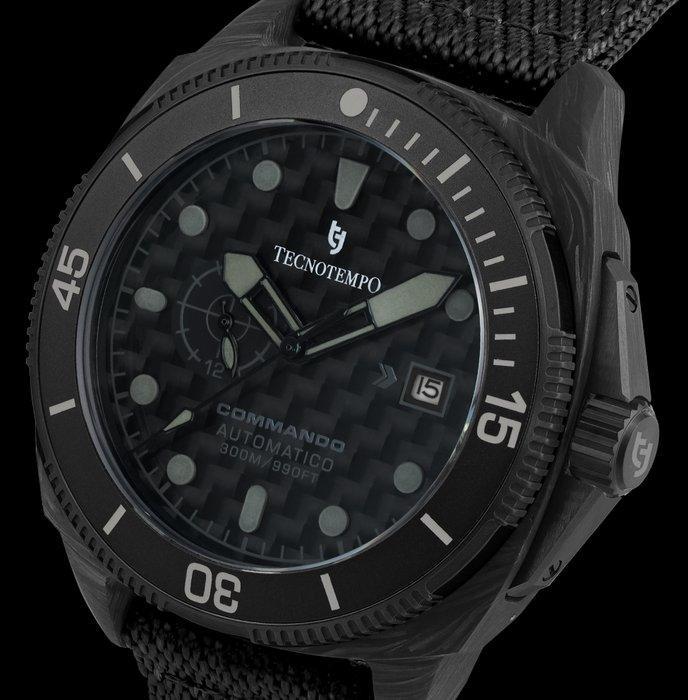 Tecnotempo - Commando - Forged Carbon & Titanium -, Sieraden, Tassen en Uiterlijk, Horloges | Heren
