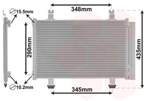LUCHTCONDENSATOR VOOR SUZUKI SWIFT 2005-2010 9531062J00, Auto-onderdelen, Airco en Verwarming, Nieuw, Ophalen of Verzenden