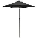 vidaXL Parasol met LED-verlichting 200x211 cm aluminium, Verzenden, Nieuw, 2 tot 3 meter