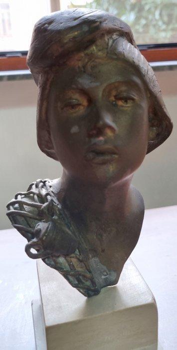 Dal modello di Achille D’Orsi (1845-1929) - Buste, scugnizzo, Antiek en Kunst, Curiosa en Brocante