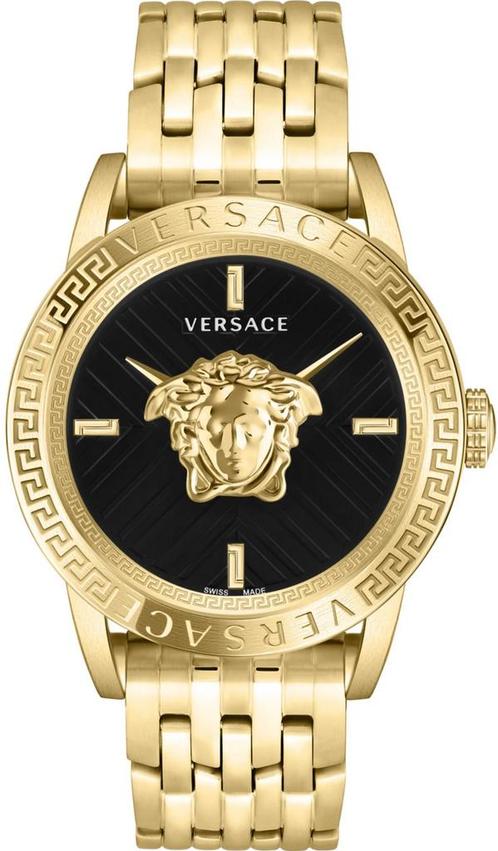 Versace VESN00922 V-Code Restyling herenhorloge 43 mm, Sieraden, Tassen en Uiterlijk, Horloges | Heren, Staal, Nieuw, Staal, Overige merken