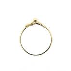 9 Krt. Fantasie ring met zirconia (tijdloos sieraad), Sieraden, Tassen en Uiterlijk, Antieke sieraden, Ophalen of Verzenden, Goud