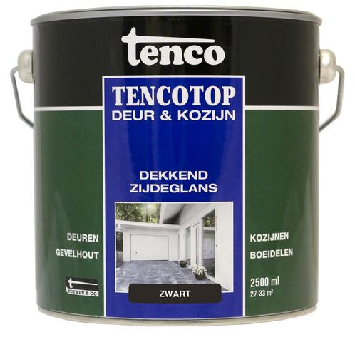 Tenco tencotop deur kozijn dekkend zijdeglans, 2,5 liter,, Doe-het-zelf en Verbouw, Verf, Beits en Lak, Nieuw, Verzenden