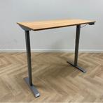 Tweedehands Zit-sta elektrisch bureau, 160x80 cm, beuken -, Huis en Inrichting, Bureaus, Ophalen of Verzenden, Elektrisch, Gebruikt