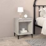 vidaXL Nachtkastje 40x35x50 cm betongrijs, Minder dan 45 cm, Verzenden, Nieuw, Minder dan 55 cm