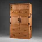 Kimonokast - Hout, Metaal, Paulownia/Kiri-hout - Japan -