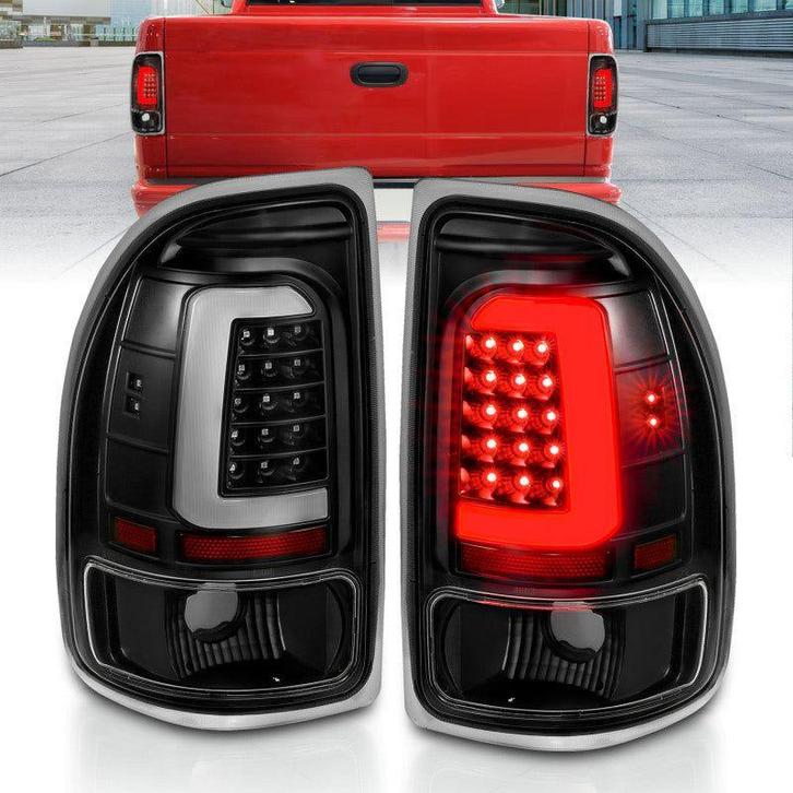 ANZO 1997-2004 Dodge Dakota LED Taillights Black Housing, Auto-onderdelen, Verlichting, Ophalen of Verzenden
