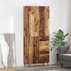 vidaXL buffetkast met lade 2 pcs Oud Hout Geengineerd Hout, Minder dan 50 cm, Verzenden, Nieuw, Minder dan 100 cm