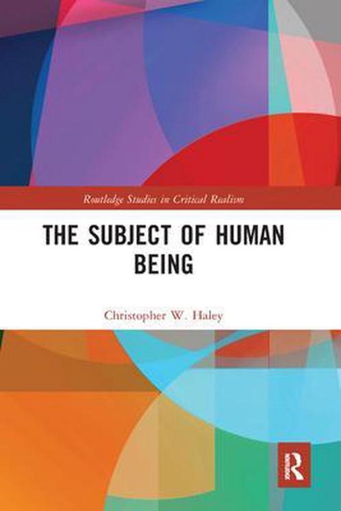 9780367584634 The Subject of Human Being, Boeken, Studieboeken en Cursussen, Nieuw, Verzenden