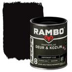 Rambo Pantserlak Deur en Kozijn Diepzwart 0.75L, Doe-het-zelf en Verbouw, Verf, Beits en Lak, Verzenden, Zwart, Nieuw, Lak