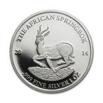 Gabon Springbok 1 oz 2014 (30.000 oplage), Zilver, Losse munt, Overige landen, Verzenden