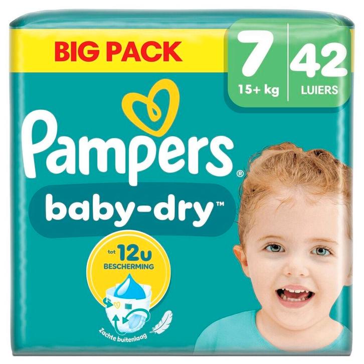 Pampers Baby-Dry Maat 7 Luiers, Kinderen en Baby's, Overige Kinderen en Baby's, Nieuw, Verzenden