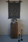 Houten Zuil | Grey H80xB35xD35