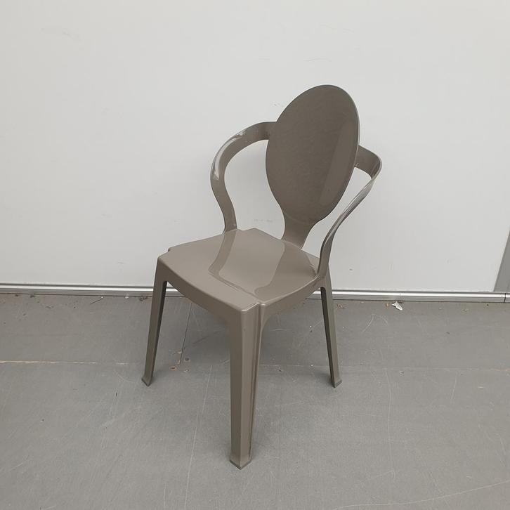 Spoon Scab design stoel - grijs kunststof polycarbonaat, Huis en Inrichting, Stoelen, Ophalen of Verzenden