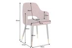 Elegante stoel PARIS rood fluweel decoratief gewatteerd, Huis en Inrichting, Stoelen, Ophalen of Verzenden, Nieuw