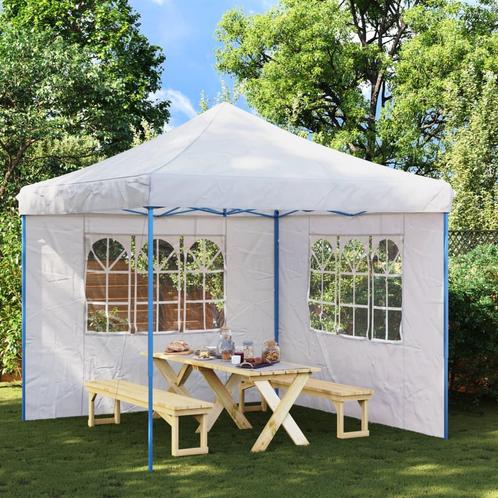 vidaXL Tentwanden met raam PE wit 2 st, Tuin en Terras, Partytenten, Nieuw, Verzenden