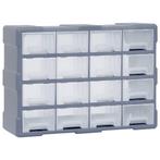 vidaXL Organiser met 16 medium lades 52x16x37 cm, Verzenden, Nieuw