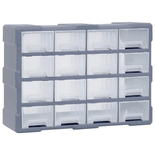 vidaXL Organiser met 16 medium lades 52x16x37 cm, Doe-het-zelf en Verbouw, Gereedschapskisten, Nieuw, Verzenden