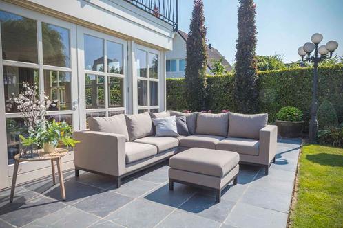 Flow. Loungeset Square B taupe chiné |, Tuin en Terras, Tuinsets en Loungesets, Ophalen of Verzenden