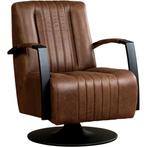 Leren draaifauteuil Galaxy - Vintage Brown (bruin) -, Huis en Inrichting, Nieuw, Ophalen of Verzenden, 50 tot 75 cm, Industrieel, Modern