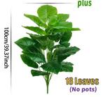 Kunst Palmplant 100 cm – Tropische Kamerplant met 18 Bladere, Verzenden, Nieuw