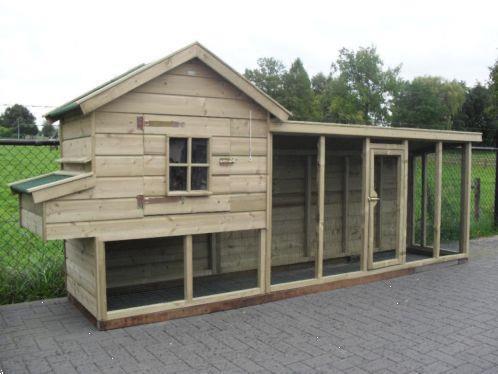 kippenhok met ren kippenren met legnest kippen nachthok, Dieren en Toebehoren, Pluimvee | Toebehoren, Drinken en Voederen, Nieuw