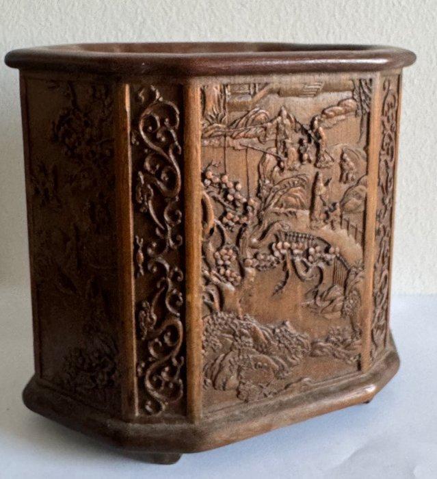 Penselenpot - Bamboe - China - 20e eeuw, Antiek en Kunst, Antiek | Overige Antiek