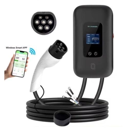 Slimme Laadpaal 7,4 kW met 5 meter vaste Type 2 kabel |, Auto diversen, Laadpalen, Nieuw, Ophalen of Verzenden