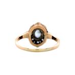 Roségouden vintage entourage ring met spinel en roosdiamant, Sieraden, Tassen en Uiterlijk, Ringen, Ophalen of Verzenden, Nieuw
