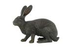 sculptuur, Sitting hare - 28 cm - Brons, Antiek en Kunst