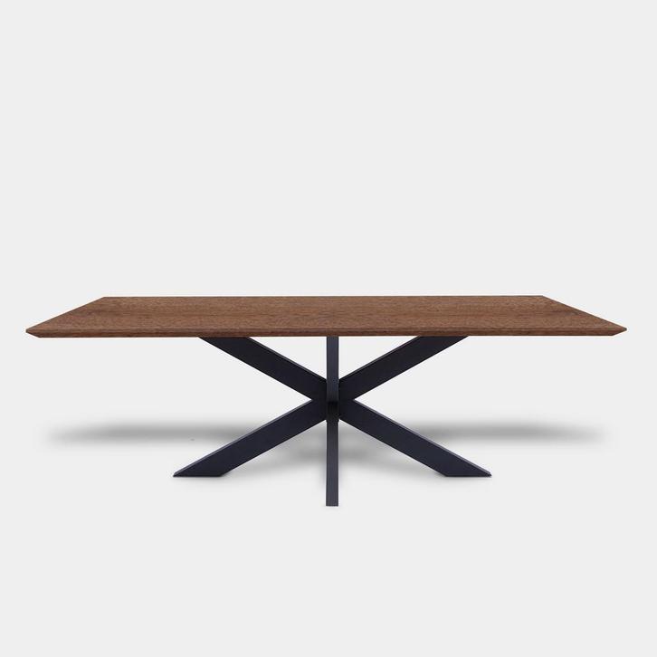 Tafel Rechthoekig Eikenhout  Matrix  200x100, Huis en Inrichting, Tafels | Eettafels