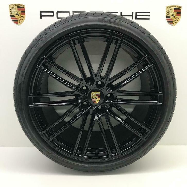 Porsche Cayenne(E3).ORIGINELE 22inch Turbo IV GTS met banden, Auto-onderdelen, Banden en Velgen, Overige maten, Zomerbanden, 315 mm