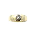 Ring - 14 karaat Geel goud, Witgoud - 0.24ct. tw. Diamant, Nieuw