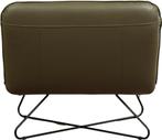 Olijfgroene leren industriële stoel zonder armleuning - Tole, Huis en Inrichting, Fauteuils, Nieuw, Ophalen of Verzenden, 75 tot 100 cm