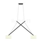 Serien Lighting Twin Hanglamp, lampenkap echt glas - zwart, Verzenden, Nieuw