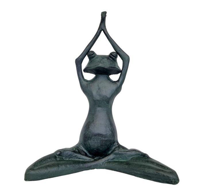 Beeldje - Meditating frog - IJzer