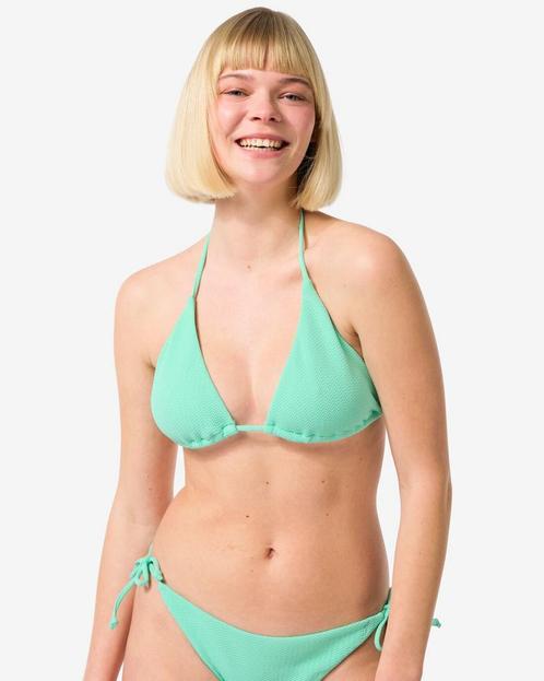 HEMA Dames triangel bikinitop groen, Kleding | Dames, Overige Dameskleding, Nieuw, Verzenden