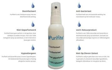 Purifite® Desinfecteert de huid & alle oppervlakten (50ml) beschikbaar voor biedingen