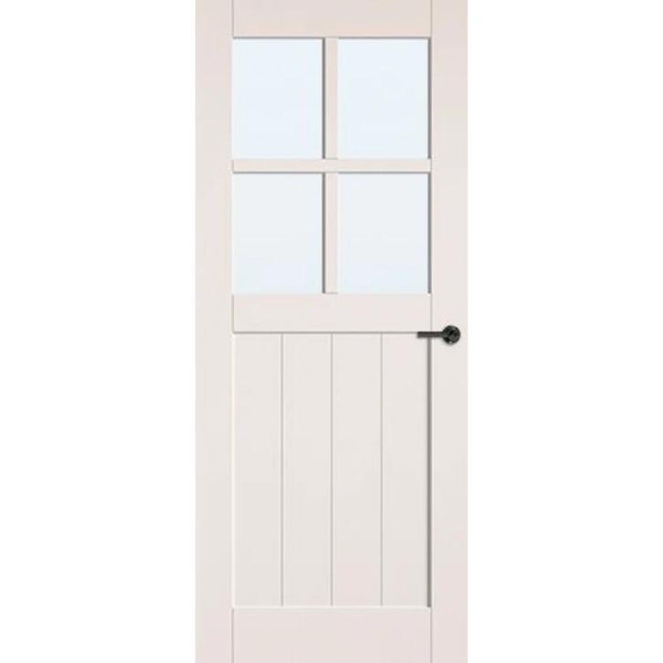 Cando binnendeur Oat 83x201,5 (Stomp, Blankglas), Doe-het-zelf en Verbouw, Deuren en Horren, Nieuw, Glas, Hout, Binnendeur, 200 tot 215 cm