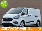 Ford Transit Custom 2.0TDCI 130PK L2H1 / 2x Schuifdeur / Car, Stof, Gebruikt, Zwart, Wit